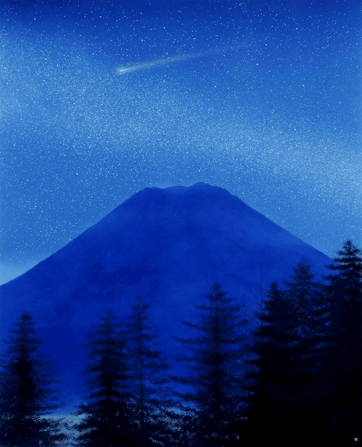 流星(ﾛｲﾔﾙｺﾍﾟﾝﾊｰｹﾞﾝ) | 千住博 買取・作品 | 日本画、絵画高額査定は