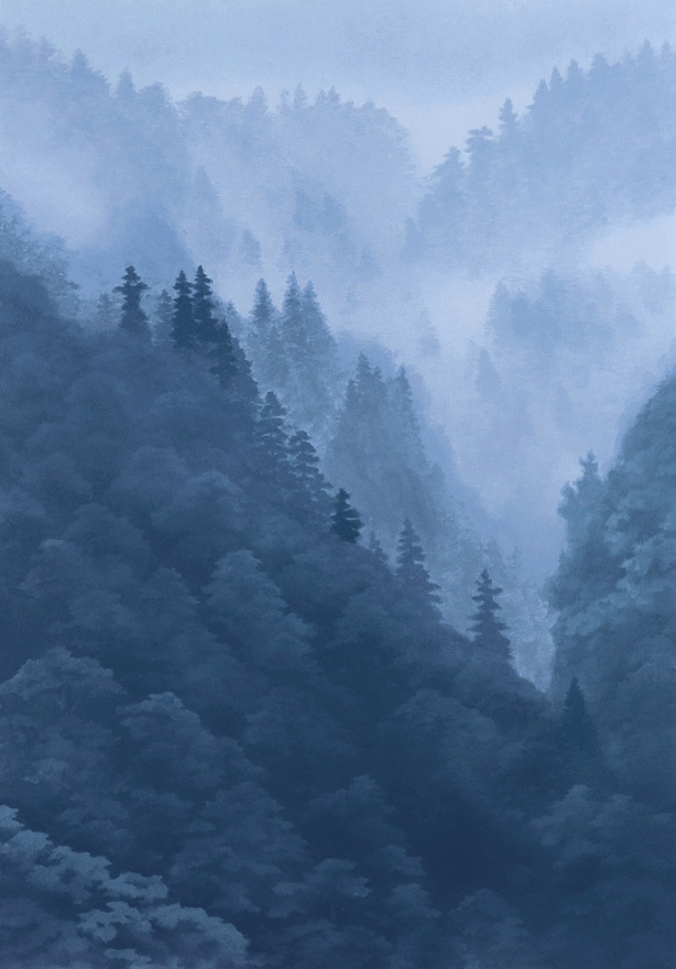 霧の山峡 | 東山魁夷 買取・作品 | 日本画、絵画高額査定はアート買取協会