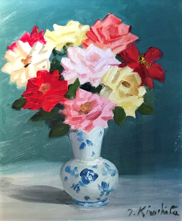 花瓶の薔薇 | 木下孝則 買取・作品 | 洋画、絵画高額査定はアート買取協会