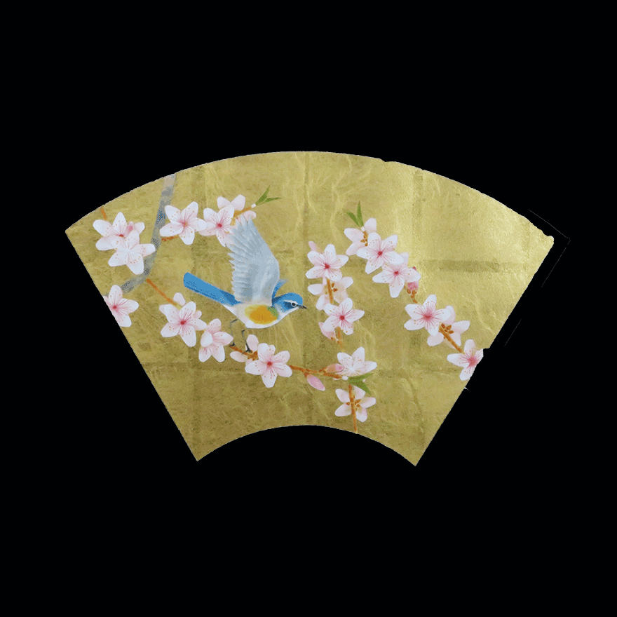 上村淳之　作　「雪椿」日本画 上村淳之 作 「雪椿」日本画