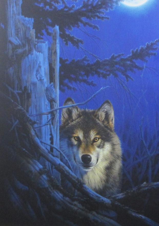 蒼い月 | ジョウ・ナイトウ 買取・作品 | インテリアアート、絵画高額 