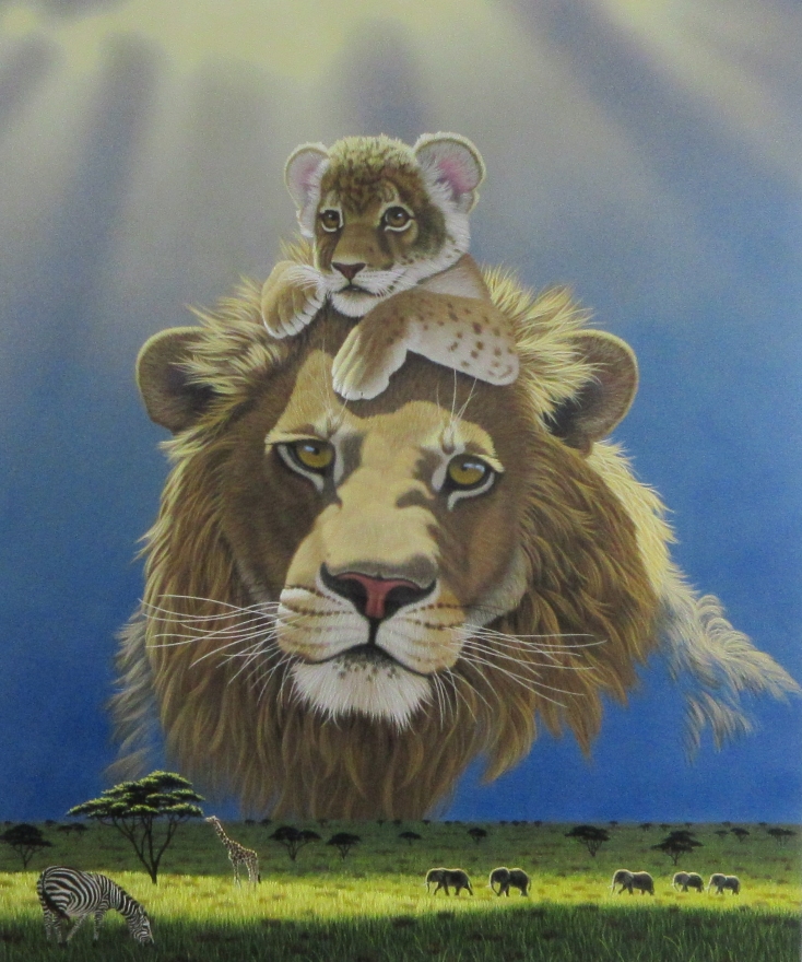 ★良品★ シム・シメール ファミリー・オブ・アース 090/395 絵画 ☆良品☆ シム・シメール ファミリー・オブ・アース 090/395 絵画