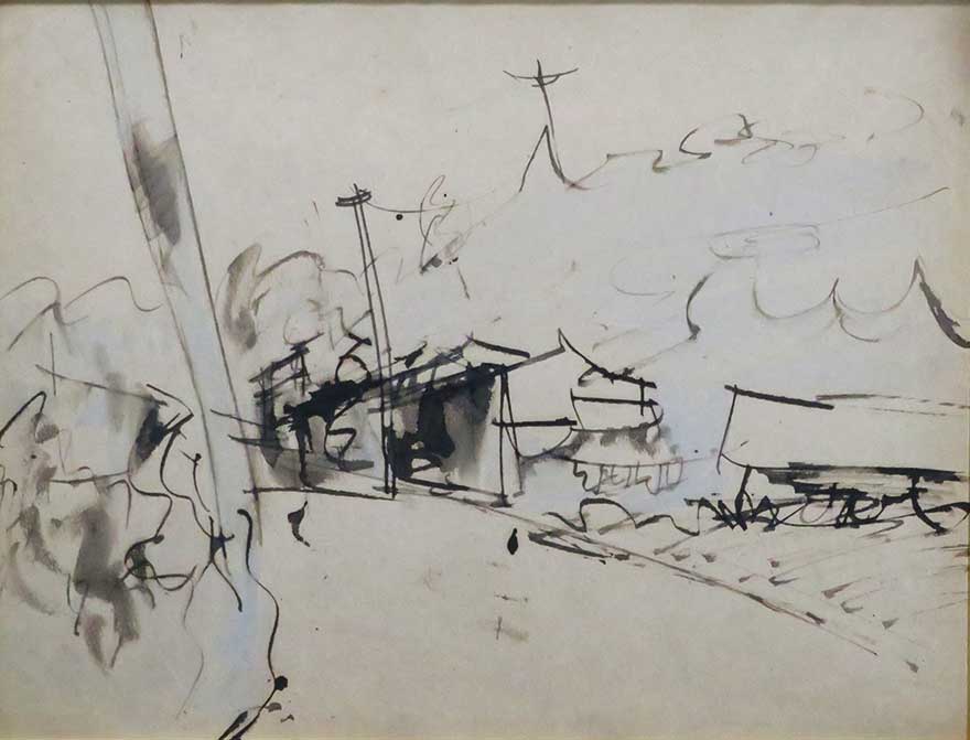 佐伯 祐三「モランの寺」、希少画集画、新品高級額、額装付 佐伯 祐三、靴