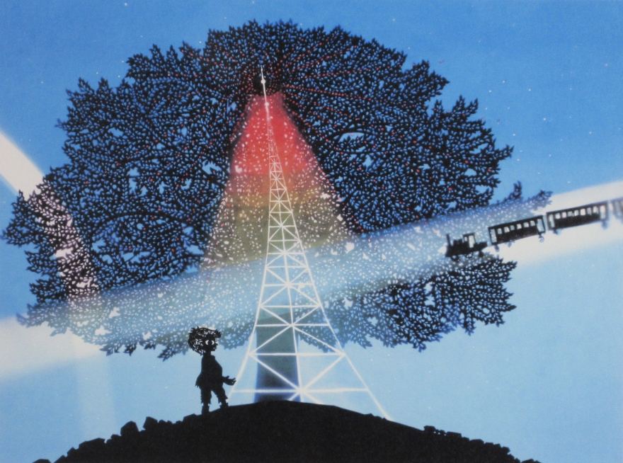 銀河鉄道の夜 | 藤城清治 買取・作品 | インテリアアート、絵画