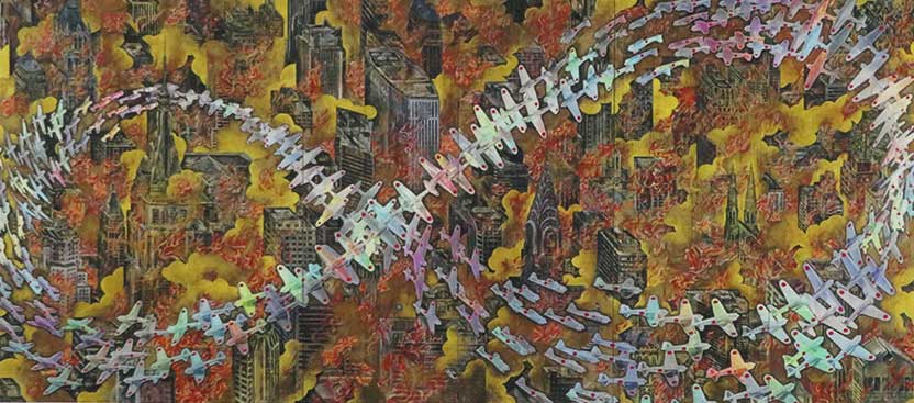 紐育空爆之図（戦争画 RETURNS） | 会田誠 買取・作品 | 現代