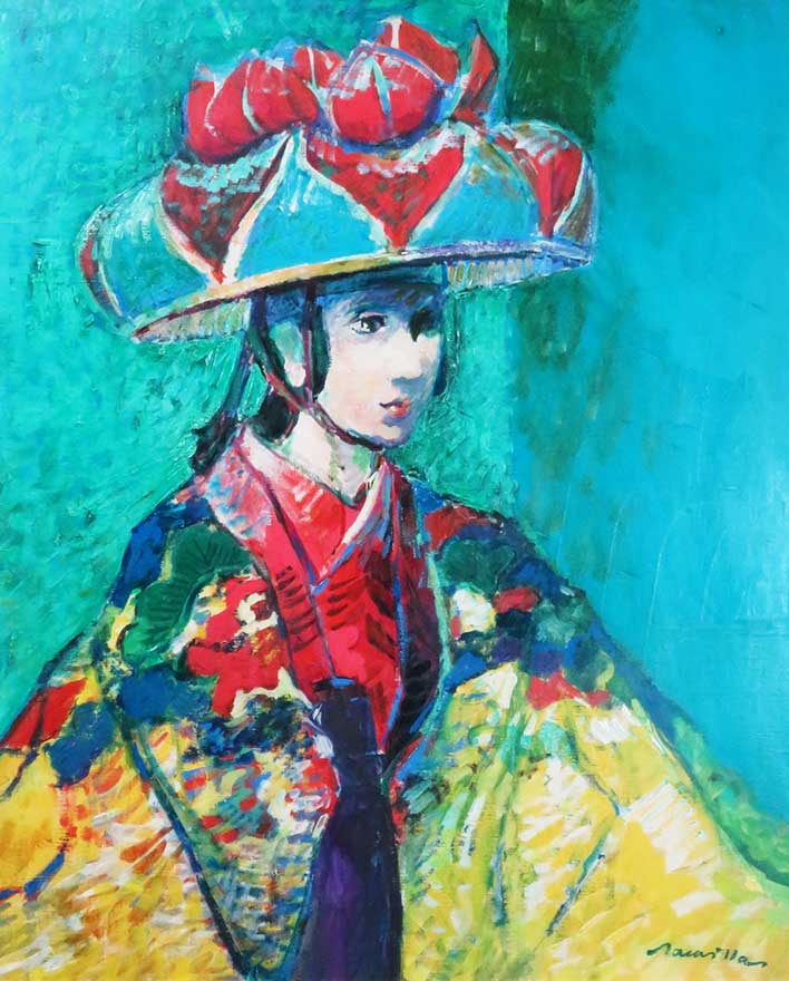 琉球の女 | 深沢孝哉 買取・作品 | 洋画、絵画高額査定はアート買取協会