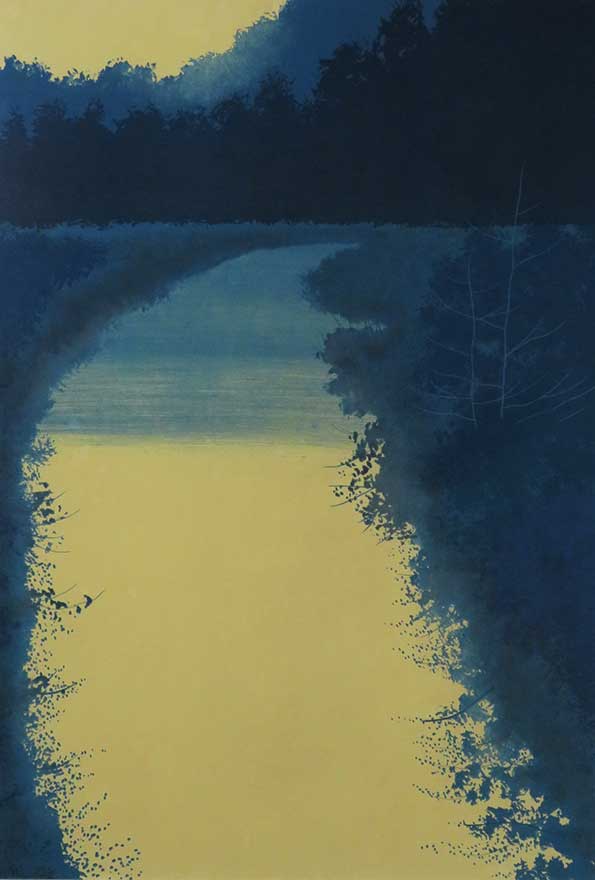 光の回廊：｢水の惑星｣より | 千住博 買取・作品 | 日本画、絵画高額