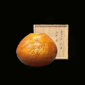 釉裏金彩花壺｢熱帯魚｣