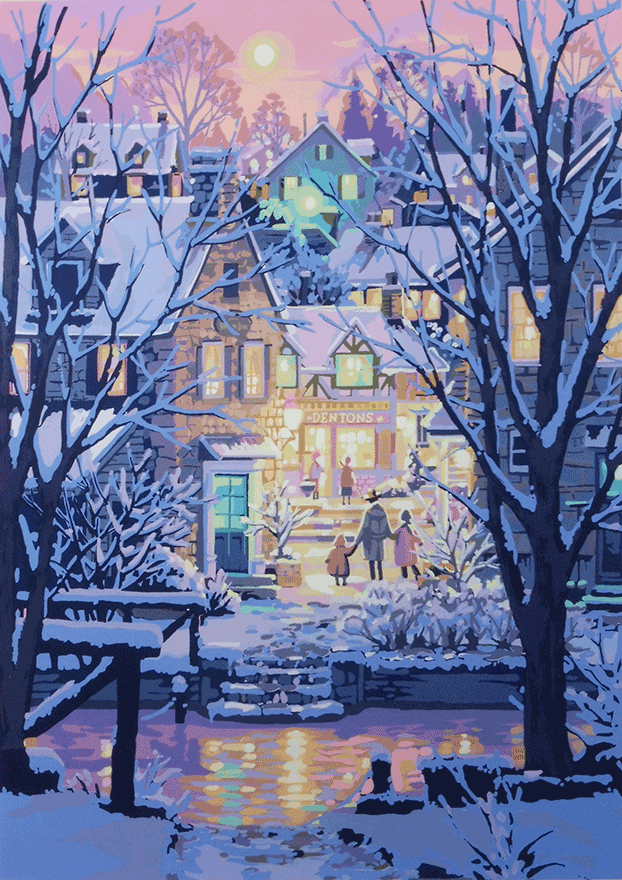 ニューイングランドの冬」水辺の四季スイートより | 笹倉鉄平 買取