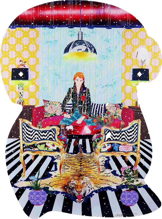 The Seed Shiver Shine & Bright | 松山智一 買取・作品 | 現代アート