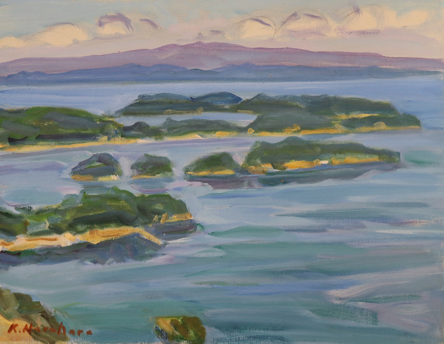 恐らく　楢原健三　作　風景画 サイン入り 大きめ アート作品 恐らく 楢原健三 作 風景画 サイン入り 大きめ アート作品