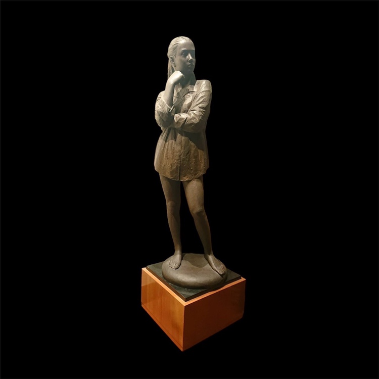 ブロンズ像 花束 加藤豊作品 ヴィンテージ ブロンズ像 花束 加藤豊作品 ヴィンテージ