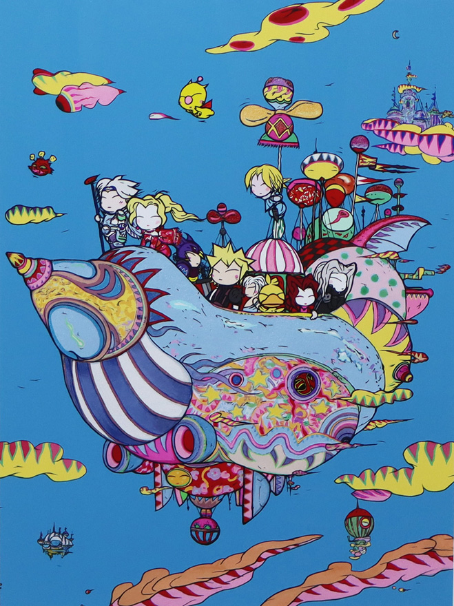 天野喜孝 冒険飛行 冒険飛行 | 天野喜孝 買取・作品 | インテリアアート、絵画高額