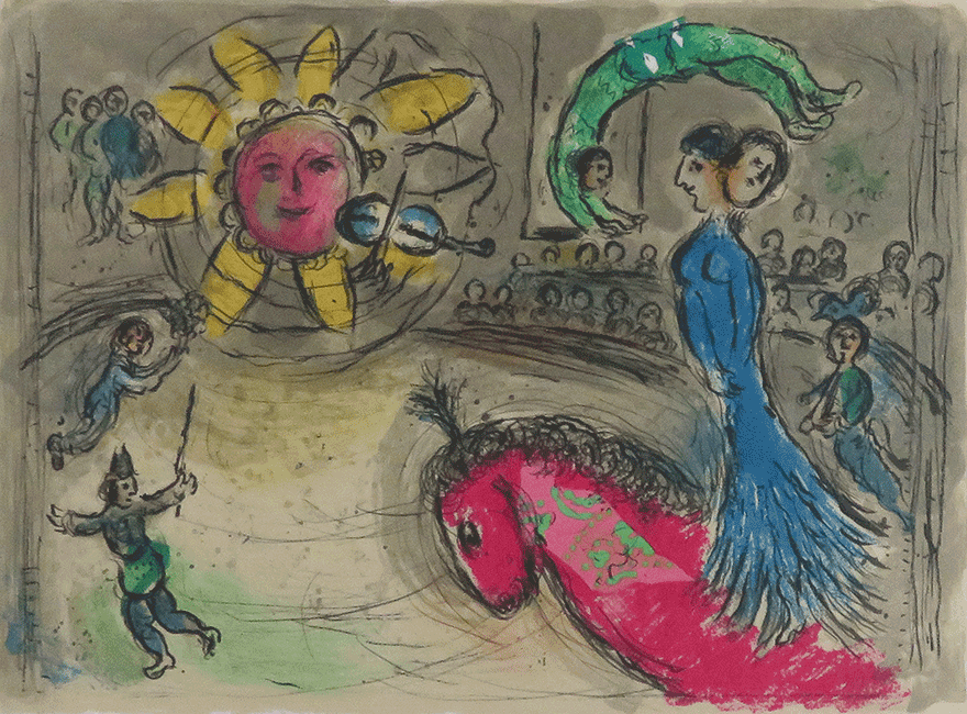 赤い馬と太陽 | マルク・シャガール 買取・作品 | 洋画、絵画高額査定