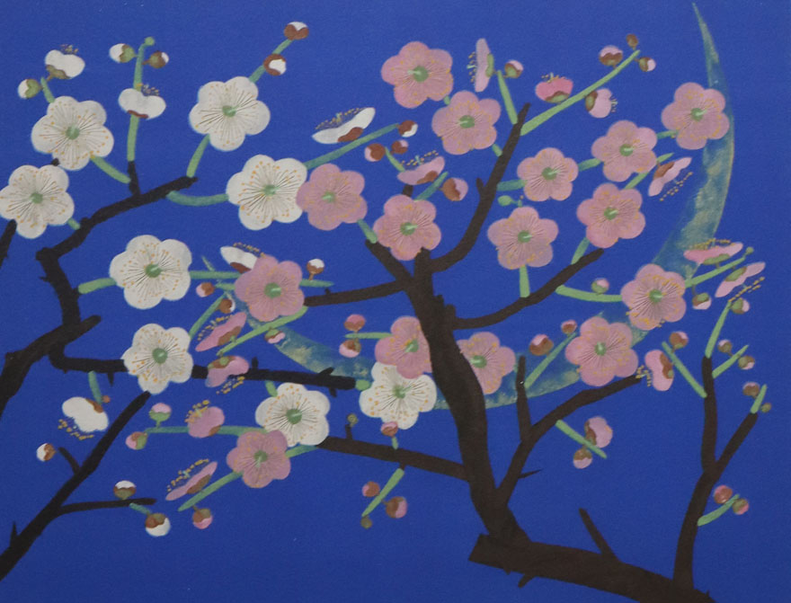 紅白梅 | 中島千波 買取・作品 | 日本画、絵画高額査定はアート買取協会