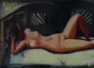 支那寝台の裸女