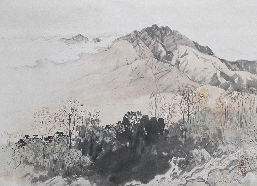 秋嶺白雲 | 川合玉堂 買取・作品 | 日本画、絵画高額査定はアート買取協会