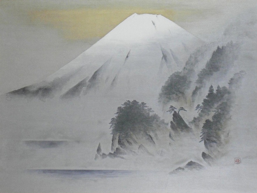 小山 硬 「駿河富士」 駿河富士 | 小山硬 買取・作品 | 日本画、絵画高額査定はアート買取協会