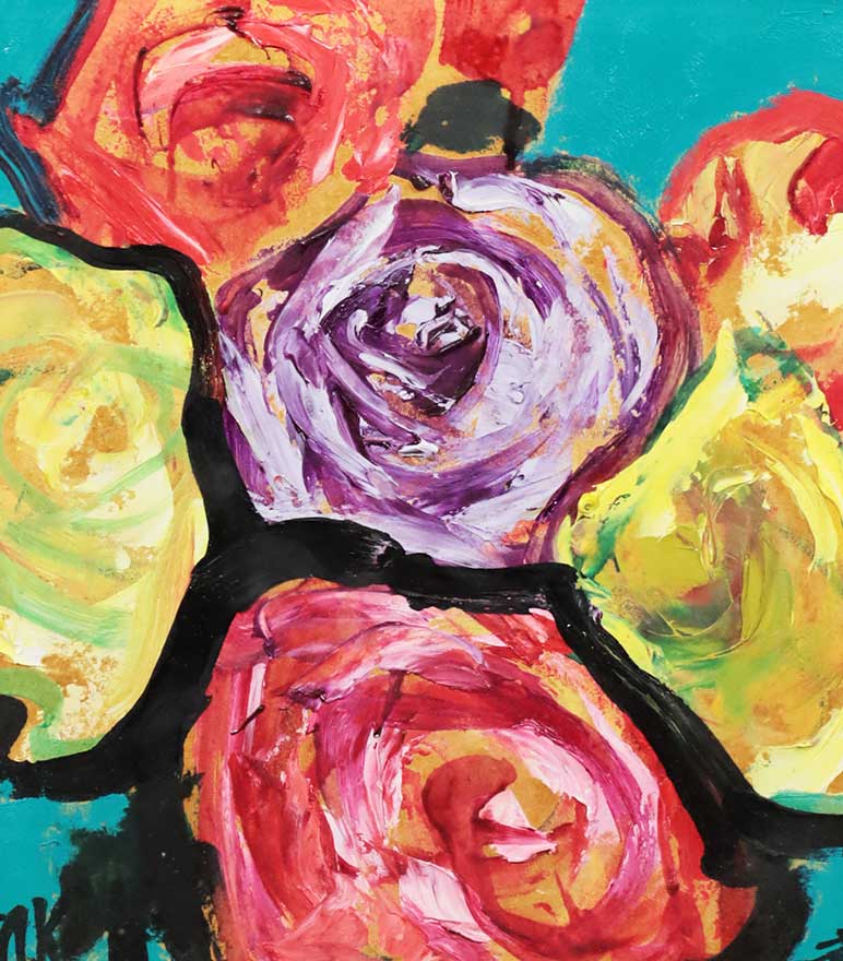 薔薇 | 林武 買取・作品 | 洋画、絵画高額査定はアート買取協会