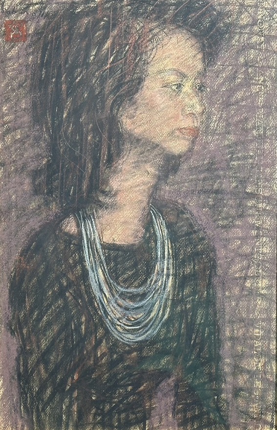 婦人像 | 宮本三郎 買取・作品 | 洋画、絵画高額査定はアート買取協会