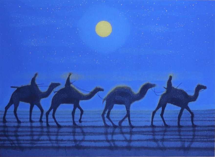 流砂月光 | 平山郁夫 買取・作品 | 日本画、絵画高額査定は