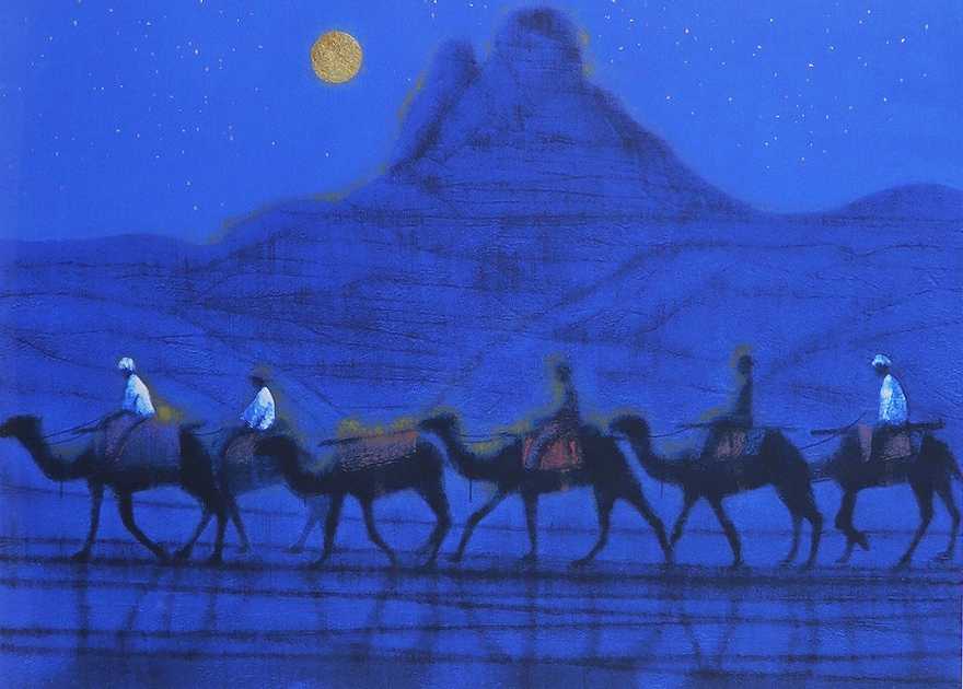 月光楼蘭遺跡行 | 平山郁夫 買取・作品 | 日本画、絵画高額査定は