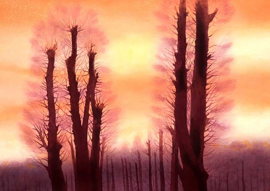 夕紅 | 東山魁夷 買取・作品 | 日本画、絵画高額査定はアート買取協会