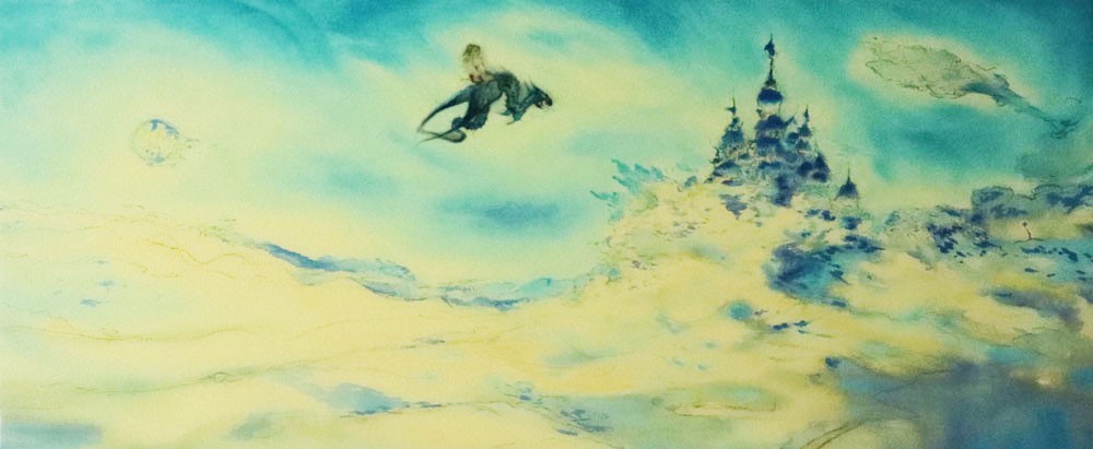 天野喜孝　版画　CASTLE IN THE SKY 限定品 FFⅥ CASTLE IN THE SKY（DX） | 天野喜孝 買取・作品 | インテリアアート