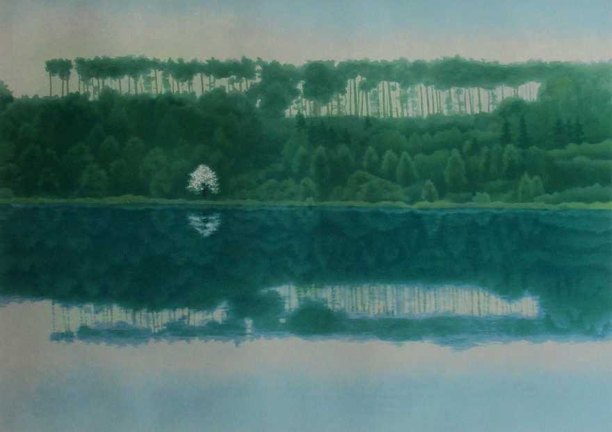 東山魁夷、春丘、希少画集画、新品高級額装付 春映 | 東山魁夷 買取・作品 | 日本画、絵画高額査定はアート買取協会