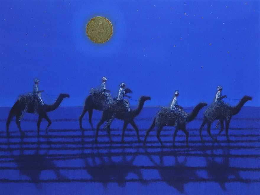 月光らくだ行 | 平山郁夫 買取・作品 | 日本画、絵画高額査定はアート