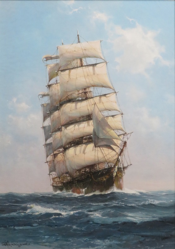 順風 | 鈴木政輝 買取・作品 | 洋画、絵画高額査定はアート買取協会