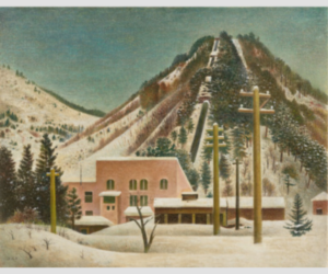 雪景色を組み立てる 岡鹿之助が描いた静かな風景